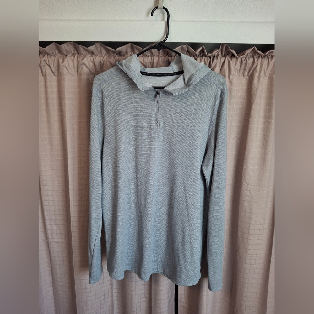 Under Armour Light Gray Men's Half-Zip Hoodie